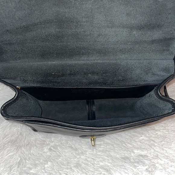 Coach Vintage Willis Unisex Leather Messenger Crossbody Shoulder Bag 9927 Black - Picture 14 of 17